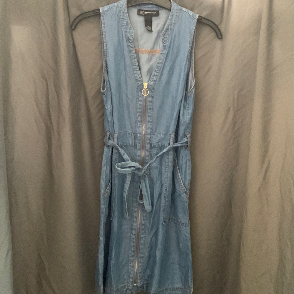INC denim dress with pockets